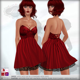 *Lurve* Strapless Cocktail Dress - Red