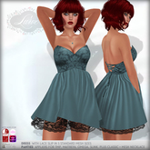 *Lurve* Strapless Cocktail Dress - Teal
