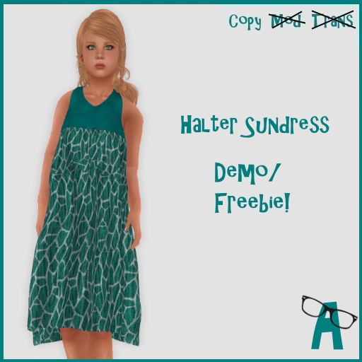 {-A-} Halter Dress - Demo/Freebie