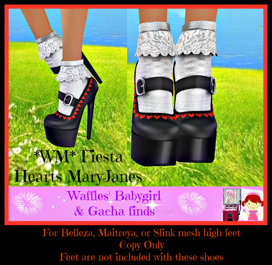 *WM* Fiesta Hearts MaryJanes