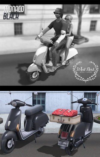 {what next} 'Black' Monaco Scooter (boxed)