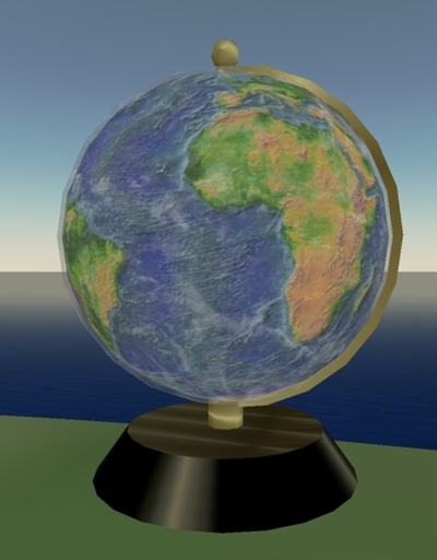 Rotating Globe with Clouds
