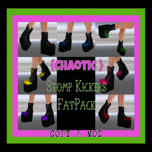 {Chaotic} Stomp Kicker boots Fatpack
