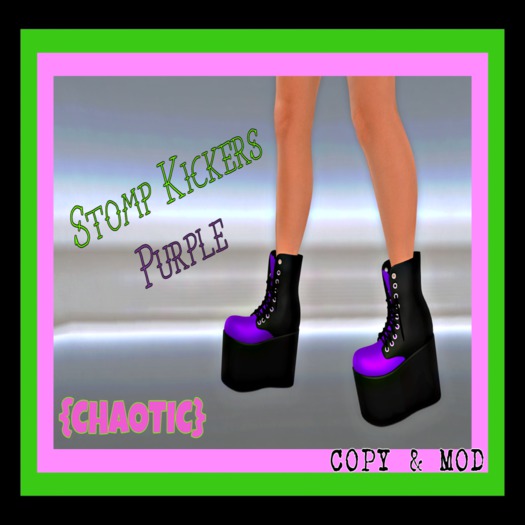 {Chaotic} Stomp Kicker boots Purple