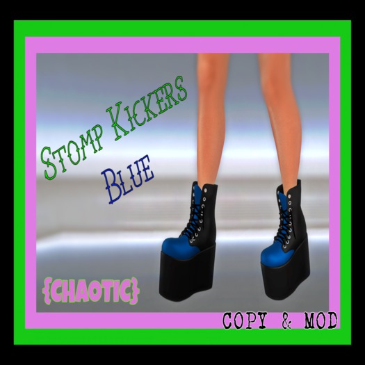 {Chaotic} Stomp Kicker boots Blue