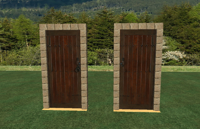Medieval Cottage Door D0153
