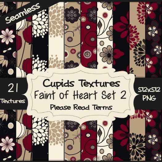 *Cupids Textures * 21 FAINT OF HEART SET 2
