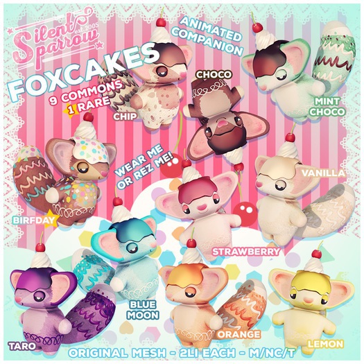 ~silentsparrow~ Foxcake Lemon - Follow Friend - Wear Me!