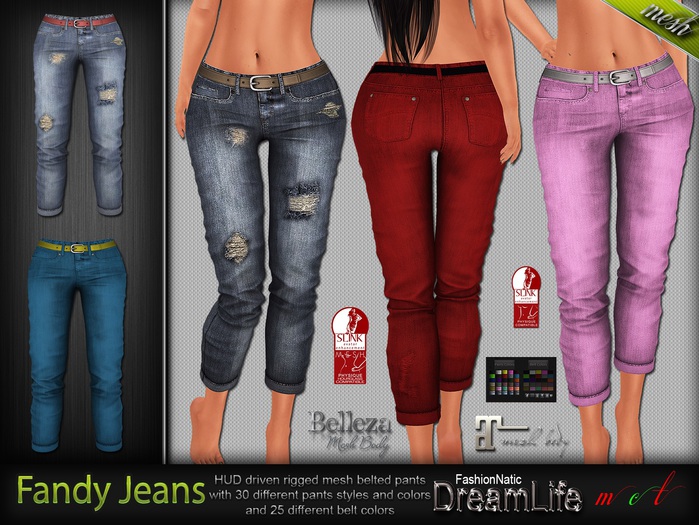 Fandy jeans Pants FashionNatic