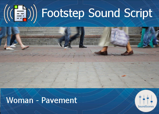 Footstep Script - Women - Pavement 1 - Single