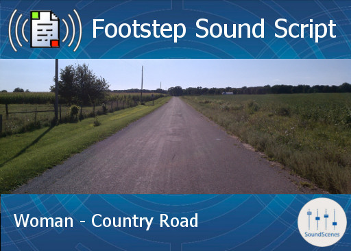 Footstep Script - Women - Country Road - Copy/Transfer