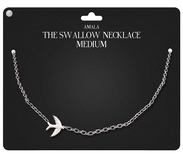 Amala - The Swallow Necklace - Medium - Silver
