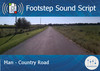 Footstep script man country road