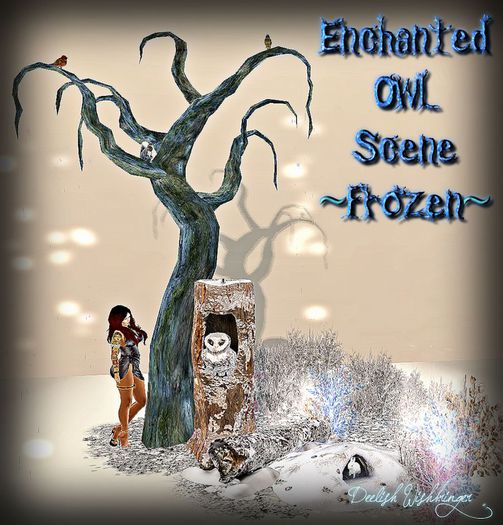Enchanted Snow Owl Scene ~Frozen~