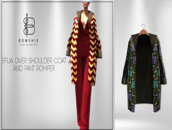 <*>B<*>Efua Gems Over Shoulder Coat