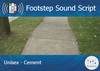Footstep script unisex cement