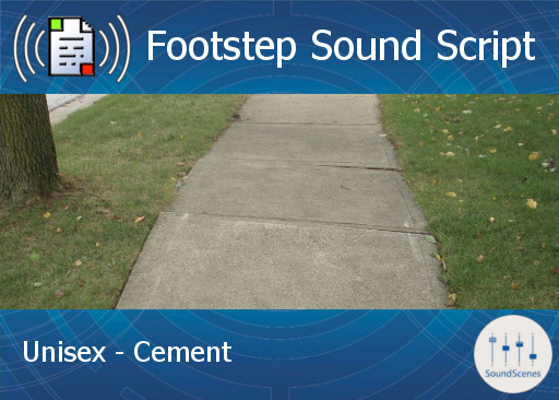 Footstep Script - Unisex - Cement 1 - Copy/Transfer