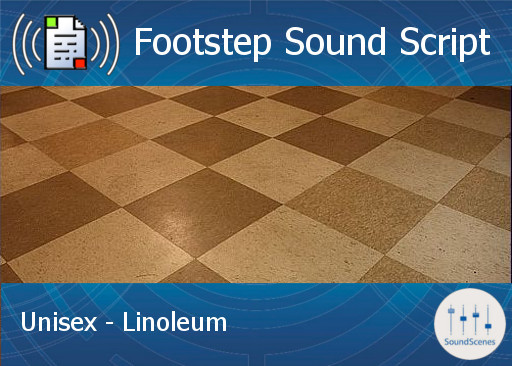 Footstep Script - Unisex - Linoleum - Copy