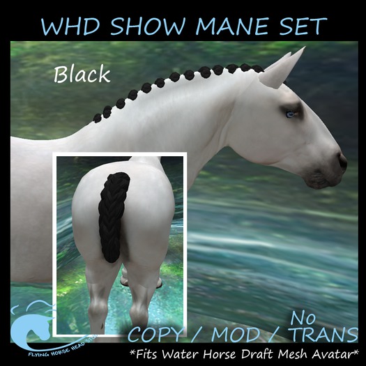 ~FHHS~ WH Draft Show Mane- Black