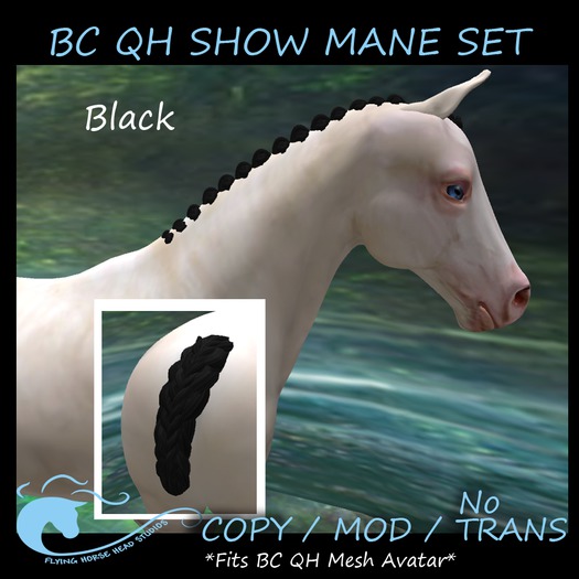 BC QH Show Mane- Black