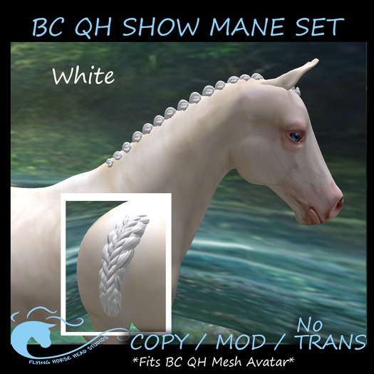BC QH Show Mane- White