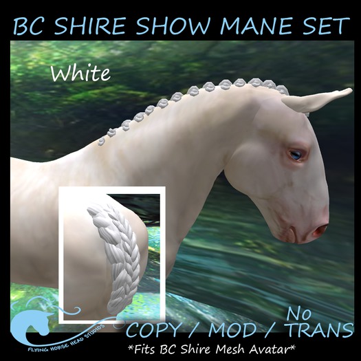 ~FHHS~  BC Shire Show Mane- White