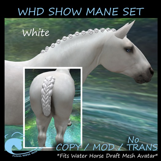 ~FHHS~ WH Draft Show Mane- White