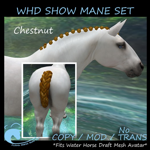 WH Draft Show Mane- Chestnut