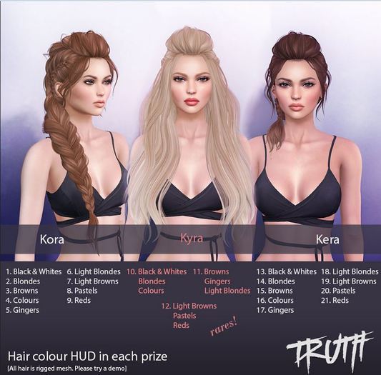 TRUTH HAIR Kyra [L/Browns Pastels Reds] Boxed RARE