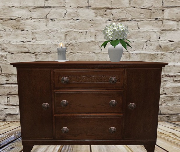 Antique Commode 3 with Decoration