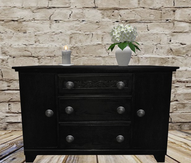 Antique Commode 4 with Decoration