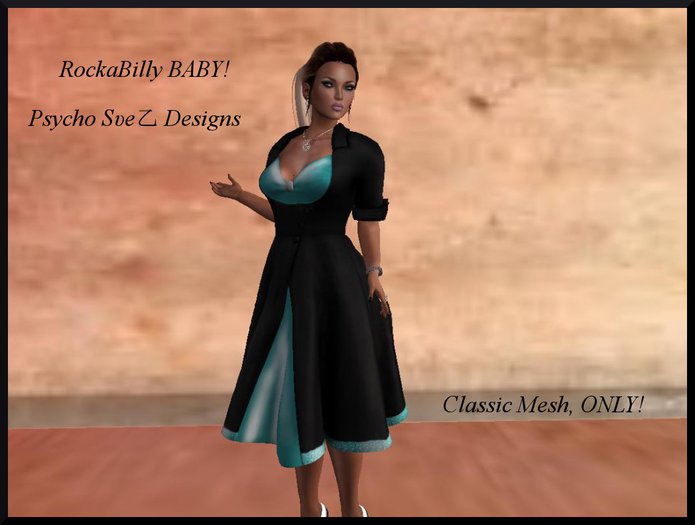 ROCKABILLY DRESS COAT PASTEL TEAL