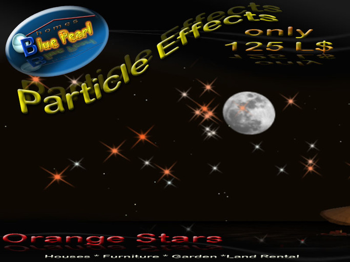Fantastic Party Particle Orange Stars
