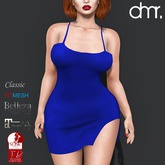 [DR]Mini Dress Pty Blue ::Mesh::