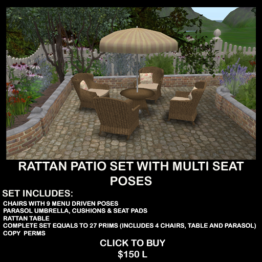 RATTAN PATIO SET (BOXED)