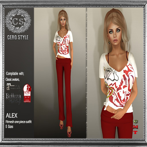 CERO STYLE Fmesh Alex Outfit Red