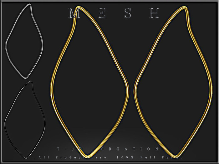 T-3D Creations [ Wire bunny ears ] Mesh - Full Perm -