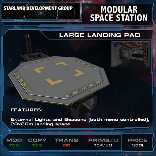 Starland Modular Space Station - Large Landing Pad (Boxed)