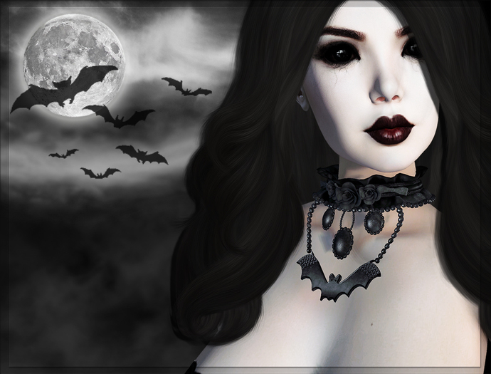 Meva Goth Roses Collar Box