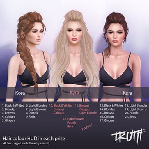 TRUTH HAIR Kyra [B/W Blondes Colours RARE]