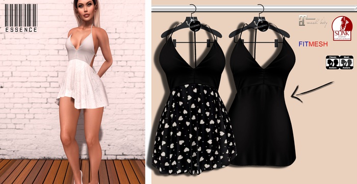 :ESSENCE:CAROLINE DARK DRESS