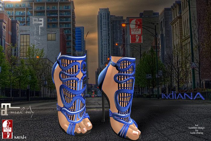 LUZ - Indiana sandals cornflower - vendor