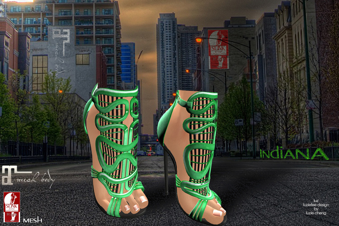 LUZ - Indiana sandals emerald - vendor