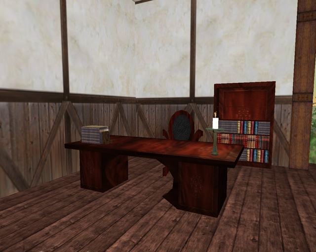 Inlaid Desk - Flower Urn