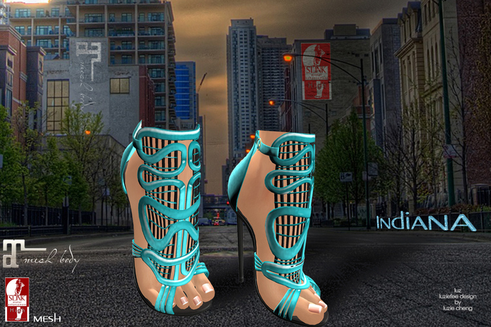 LUZ - Indiana sandals sky - vendor