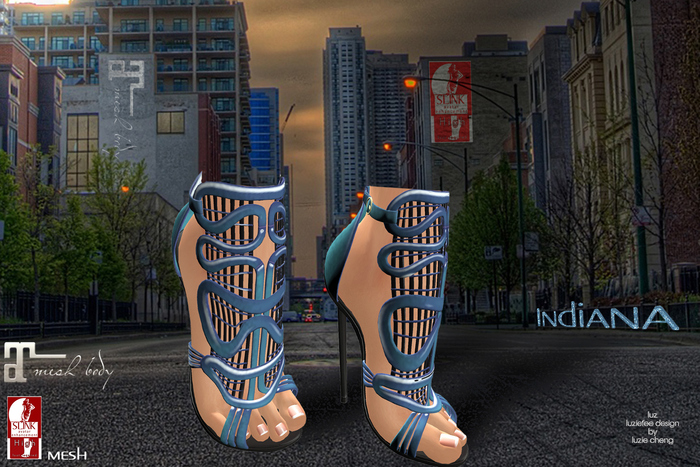 LUZ - Indiana sandals teal - ad