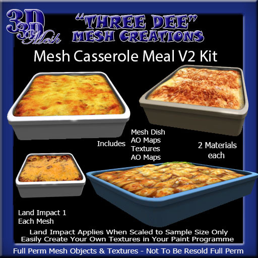 TD Mesh Casserole V2 Meals Kit