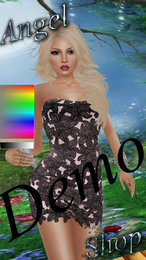 AngelShop Lime Dress DEMO