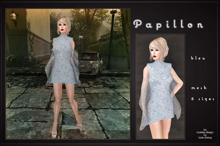 LUZ - Papillon bleu - vendor
