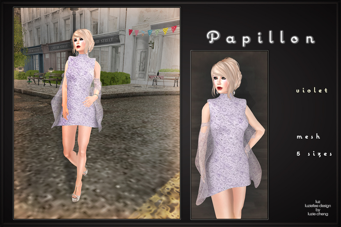 LUZ - Papillon violet - vendor